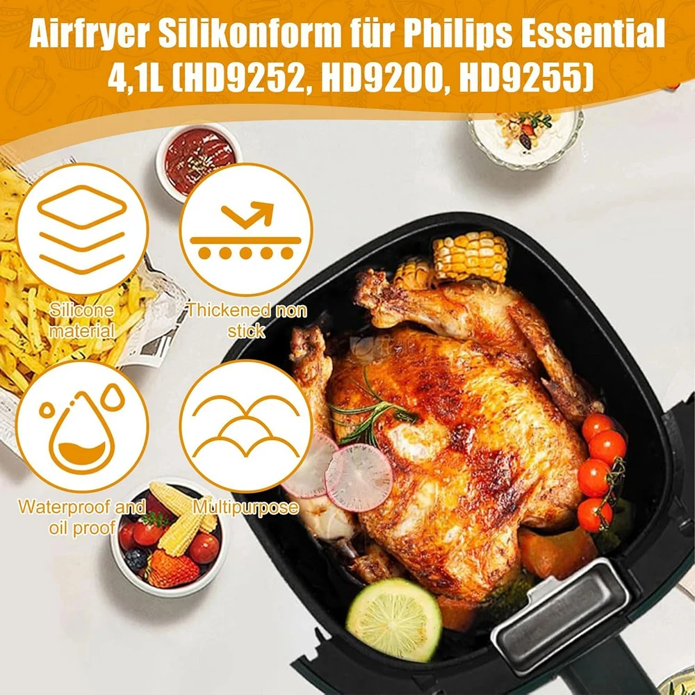 17 cm siliconen luchtfriteusev - Philips Air Fryer Hd9252 recensie en prijs