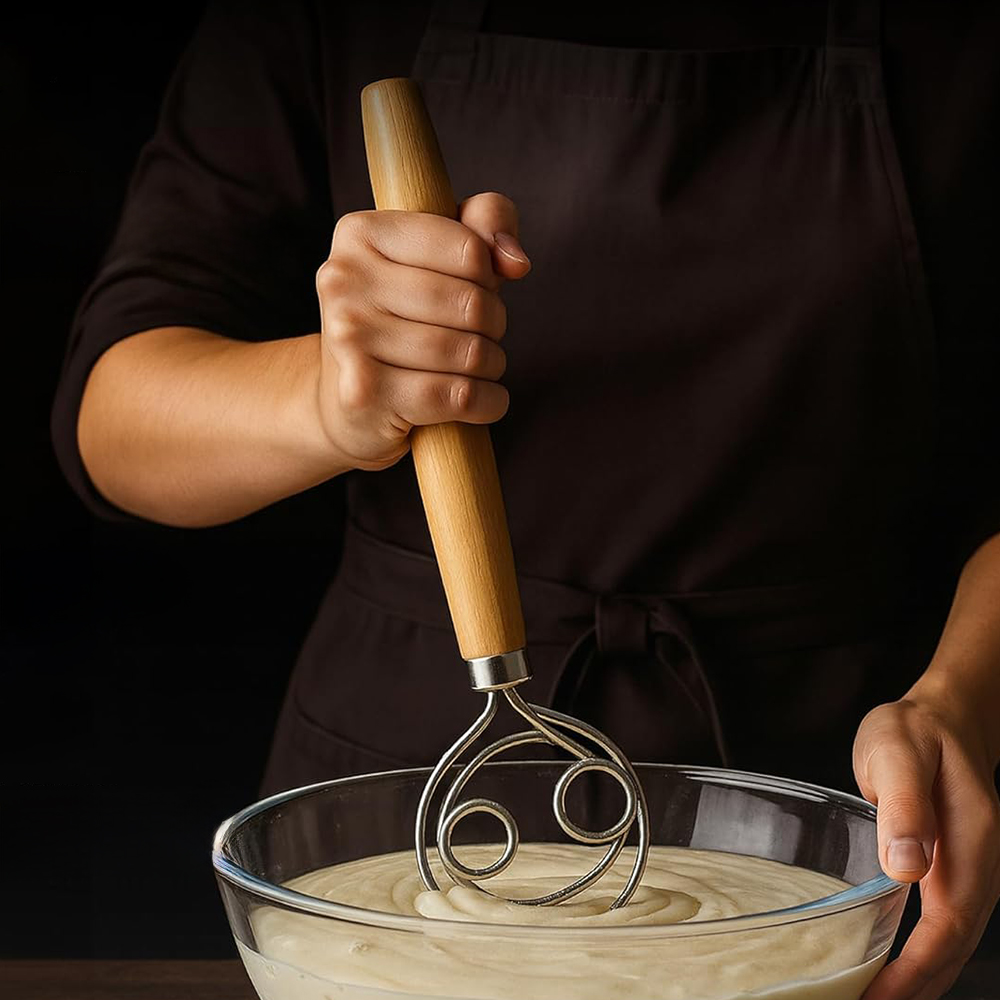 Deegklopper van roestvrij staa - Danish Pancake Pan recensie en prijs