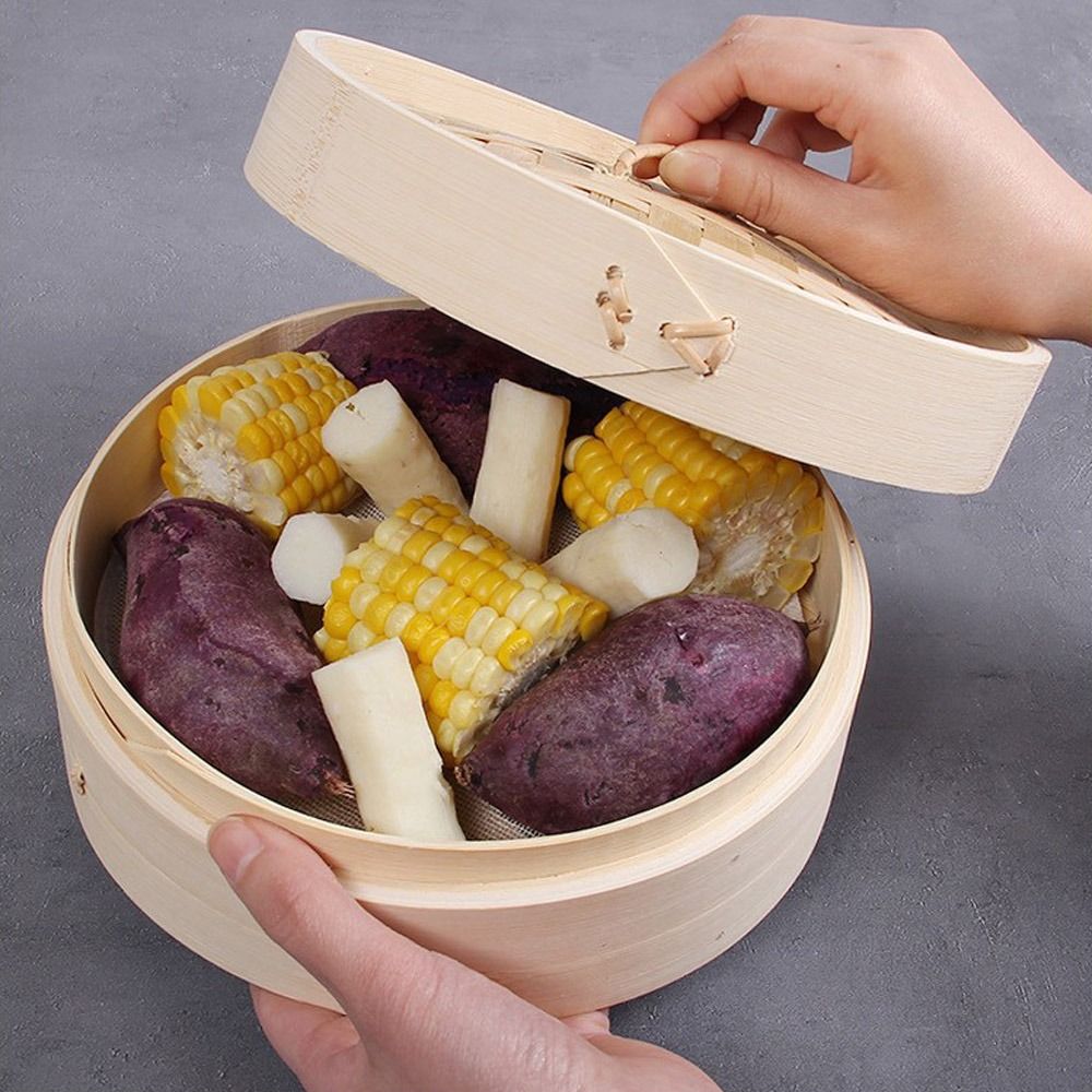 Bamboe stoommand met deksel Kn - Bao Steamer Bamboo recensie en prijs